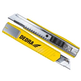 Nóż 18mm metalowy, ostrze odłamywane DEDRA M9009